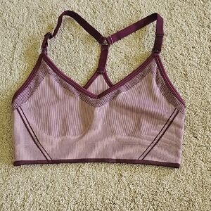Ryka Purple Sports Bra Seamless Ribbed Comfort